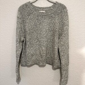 Shrinking Violet Gray Marled Knit Sweater – Size L